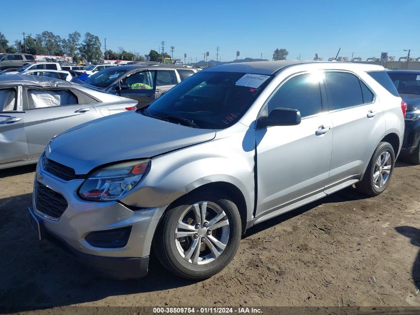 VIN 2GNALBEKXH1544210 2017 CHEVROLET EQUINOX LS