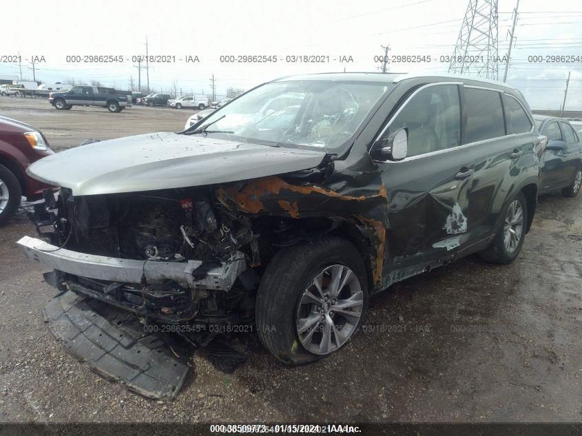 2014 TOYOTA HIGHLANDER XLE V6 - 5TDJKRFH2ES040326