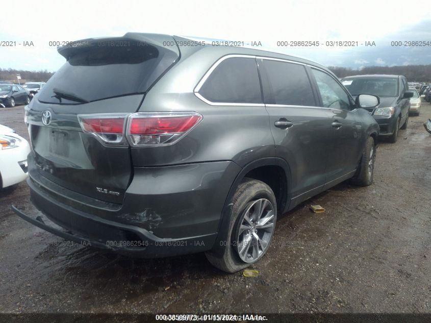 2014 TOYOTA HIGHLANDER XLE V6 - 5TDJKRFH2ES040326