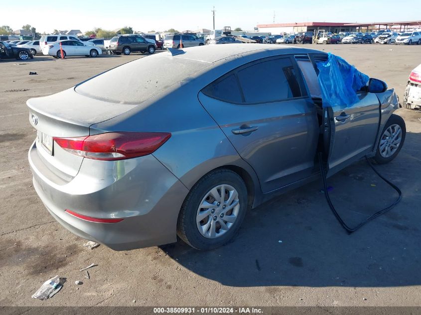 VIN KMHD74LF6HU113309 2017 HYUNDAI ELANTRA SE