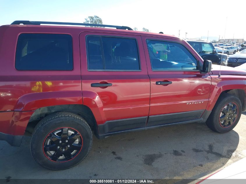 2014 JEEP PATRIOT SPORT - 1C4NJPBA4ED618858