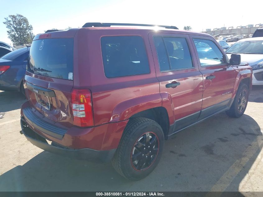 2014 JEEP PATRIOT SPORT - 1C4NJPBA4ED618858