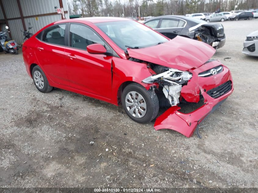 Lot #2539232052 2016 HYUNDAI ACCENT SE salvage car