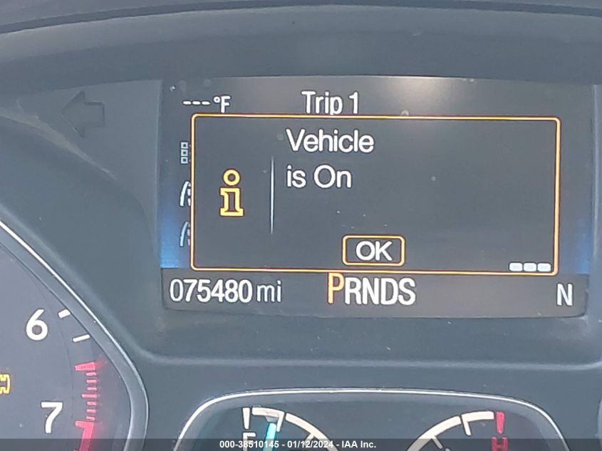 2019 FORD ESCAPE S - 1FMCU0F73KUB31503