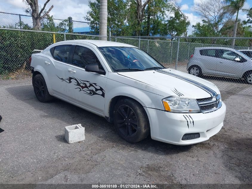 2013 DODGE AVENGER SE - 1C3CDZAG1DN521310
