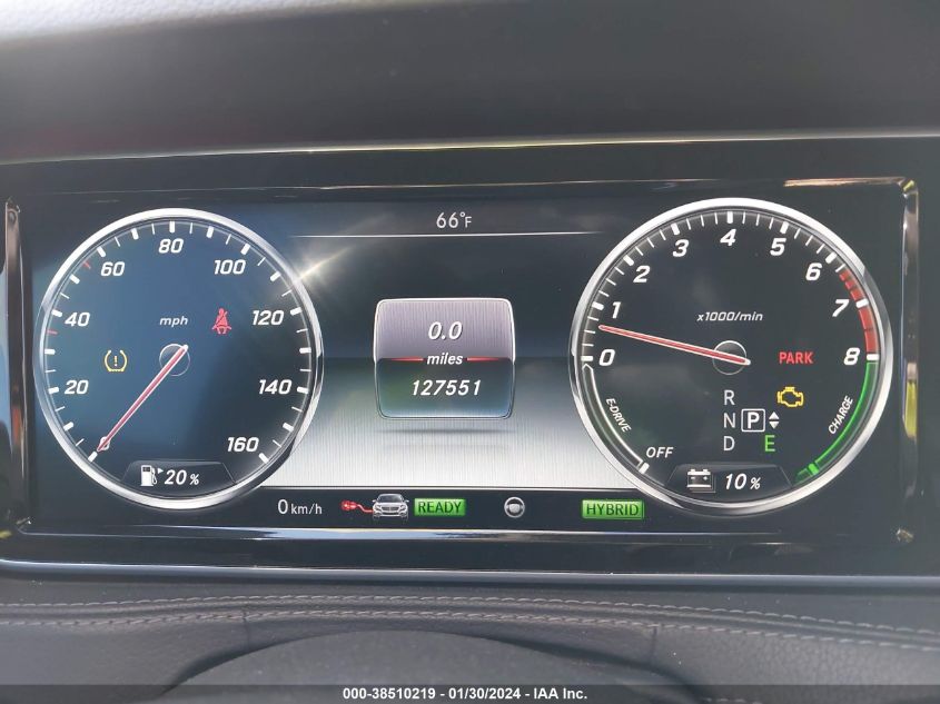 2017 MERCEDES-BENZ S 550E PLUG-IN HYBRID WDDUG6DB5HA327274
