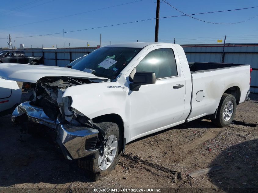 2020 CHEVROLET SILVERADO 1500 2WD REGULAR CAB LONG BED WT - 3GCNWAEF1LG301450