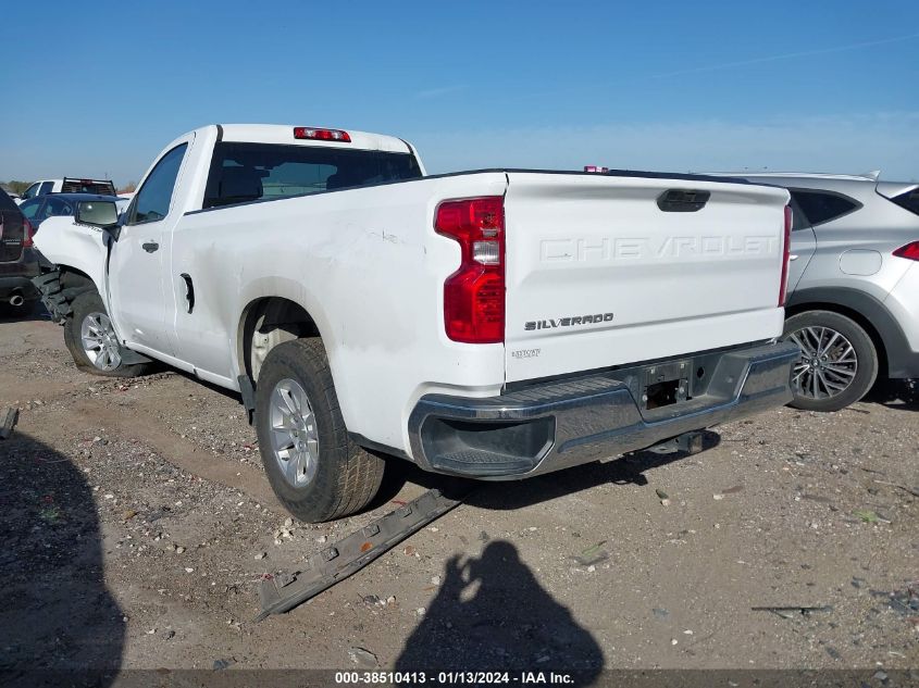2020 CHEVROLET SILVERADO 1500 2WD REGULAR CAB LONG BED WT - 3GCNWAEF1LG301450
