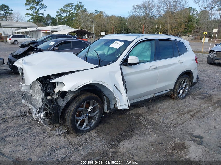 VIN 5UXTY3C09M9D71180 2021 BMW X3 SDRIVE30I