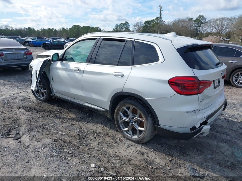 VIN 5UXTY3C09M9D71180 2021 BMW X3 SDRIVE30I