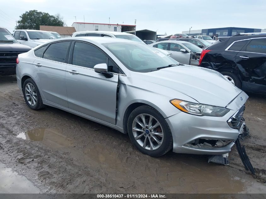 2017 FORD FUSION SE - 3FA6P0H7XHR235501