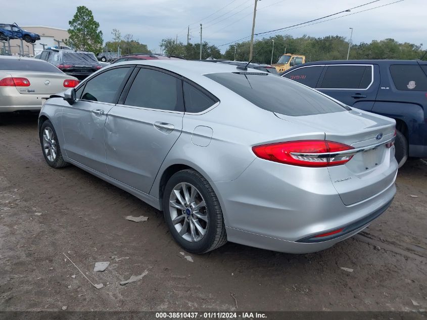 2017 FORD FUSION SE - 3FA6P0H7XHR235501