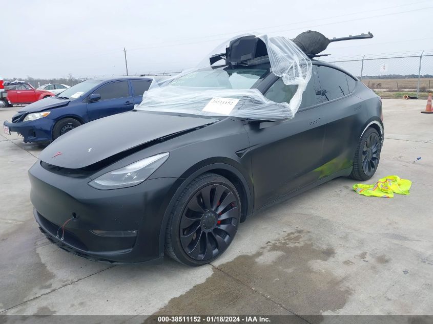 2021 TESLA MODEL Y PERFORMANCE DUAL MOTOR ALL-WHEEL DRIVE - 5YJYGDEF7MF133557