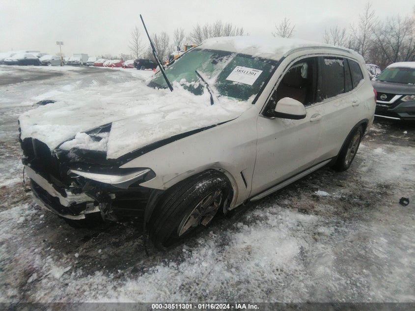 VIN 5UXTY5C02M9H61792 2021 BMW X3 XDRIVE30I