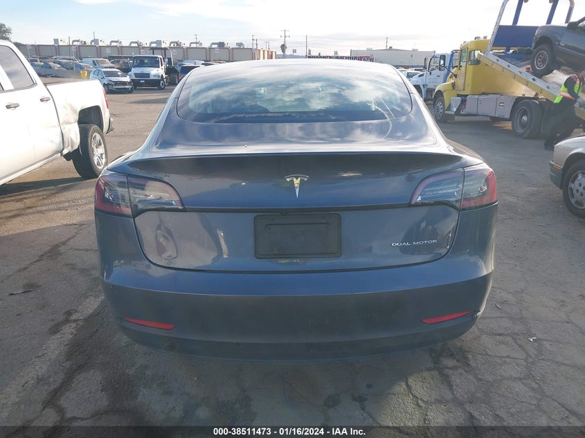 VIN 5YJ3E1EB1LF649598 2020 TESLA MODEL 3 LONG RANGE DUAL MOTOR ALL-WHEEL DRIVE