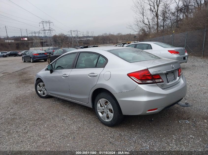 2013 HONDA CIVIC LX - 19XFB2F50DE245199