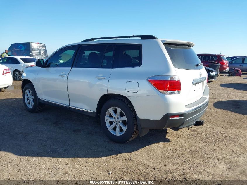 2013 TOYOTA HIGHLANDER BASE V6 - 5TDZK3EH6DS140932