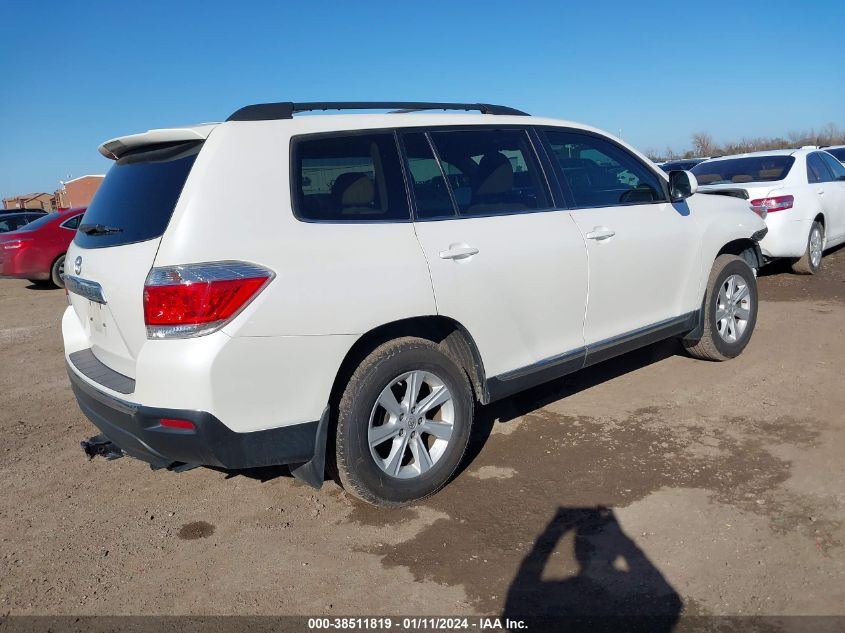 2013 TOYOTA HIGHLANDER BASE V6 - 5TDZK3EH6DS140932