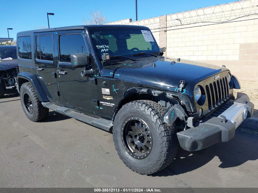 2014 JEEP WRANGLER UNLIMITED SAHARA - 1C4BJWEG8EL221401