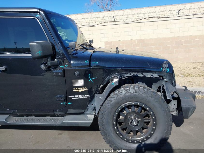 2014 JEEP WRANGLER UNLIMITED SAHARA - 1C4BJWEG8EL221401
