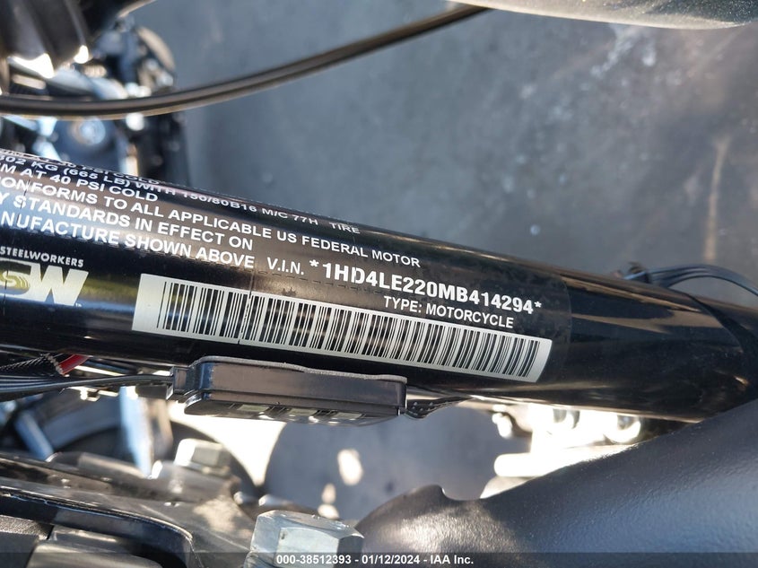 VIN 1HD4LE220MB414294 2021 HARLEY-DAVIDSON XL883 N