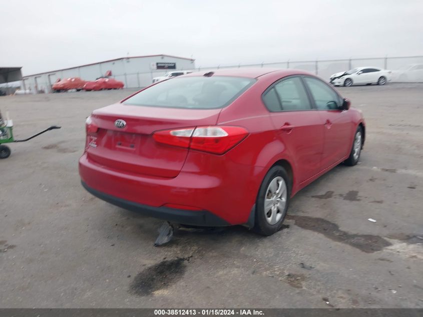 2015 KIA FORTE LX - KNAFX4A6XF5271026