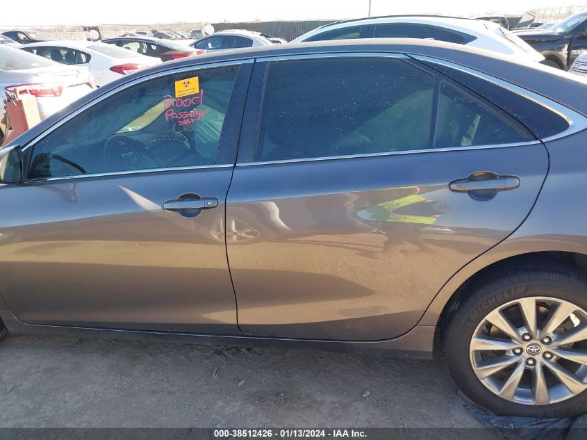 2015 TOYOTA CAMRY XLE - 4T4BF1FK5FR448985