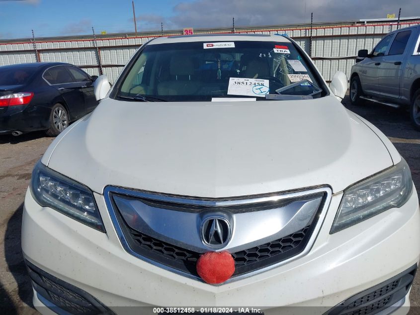 2016 ACURA RDX TECH PKG/TECH/ACURAWATCH PLUS PKG - 5J8TB3H57GL006249