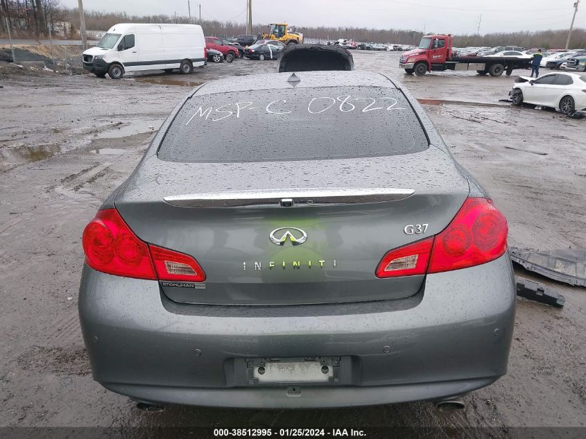 2013 INFINITI G37 JOURNEY/SPORT - JN1CV6AP8DM720922