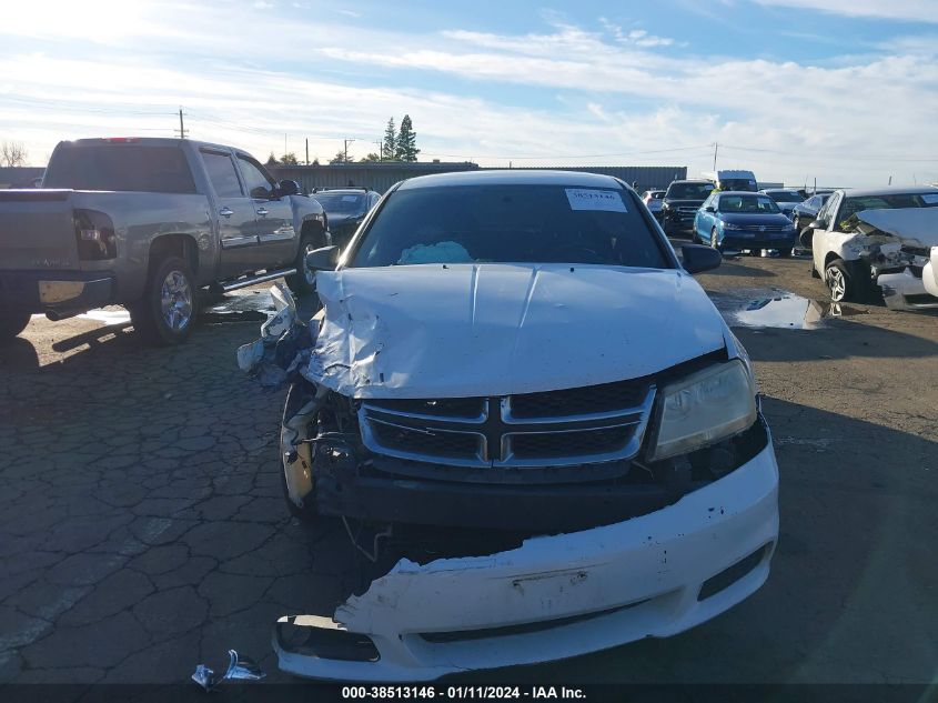 2013 DODGE AVENGER SE - 1C3CDZAB6DN567106