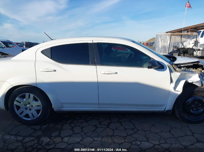 2013 DODGE AVENGER SE - 1C3CDZAB6DN567106
