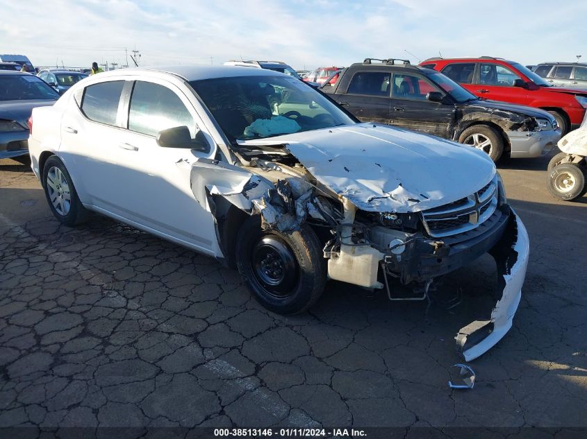 2013 DODGE AVENGER SE - 1C3CDZAB6DN567106