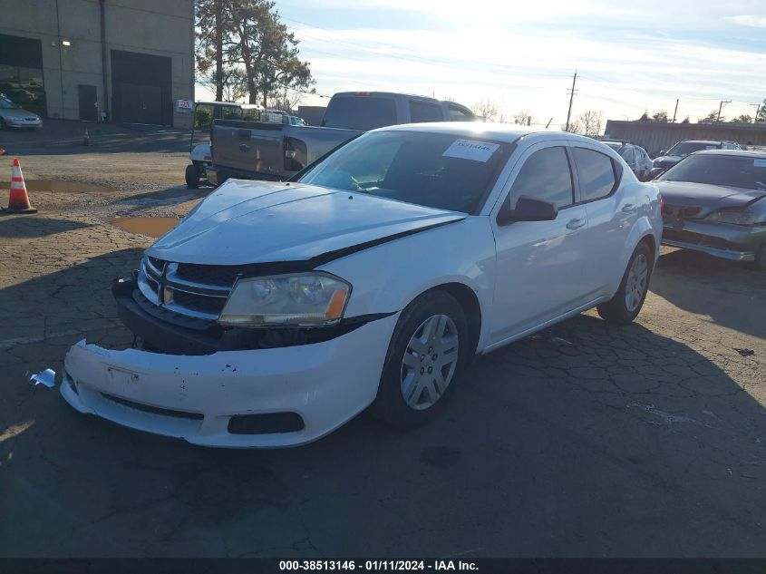 2013 DODGE AVENGER SE - 1C3CDZAB6DN567106