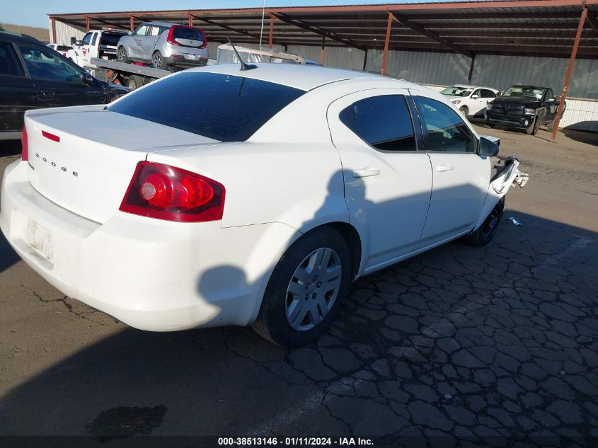 2013 DODGE AVENGER SE - 1C3CDZAB6DN567106
