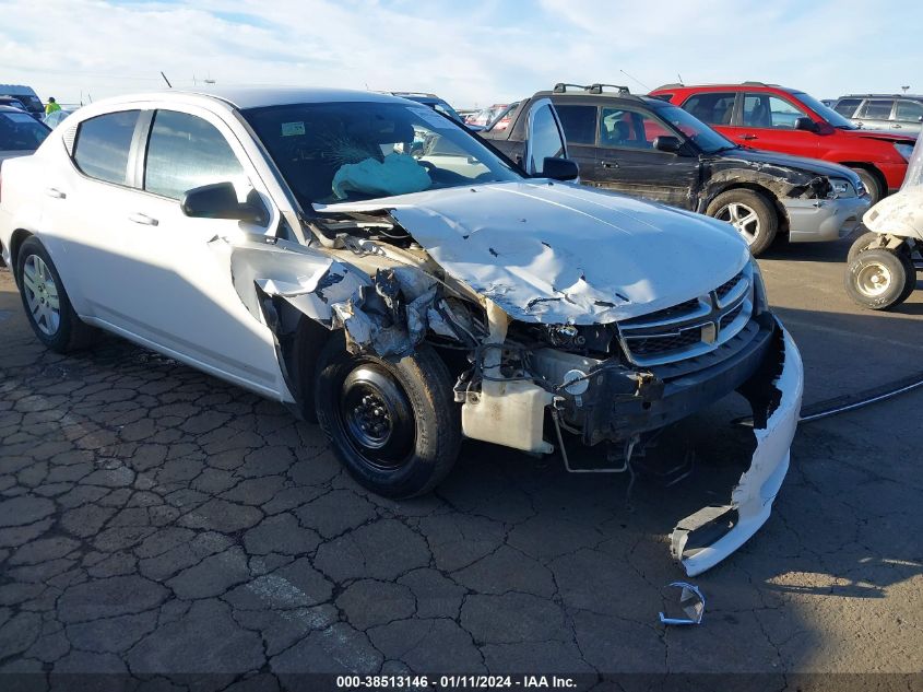 2013 DODGE AVENGER SE - 1C3CDZAB6DN567106