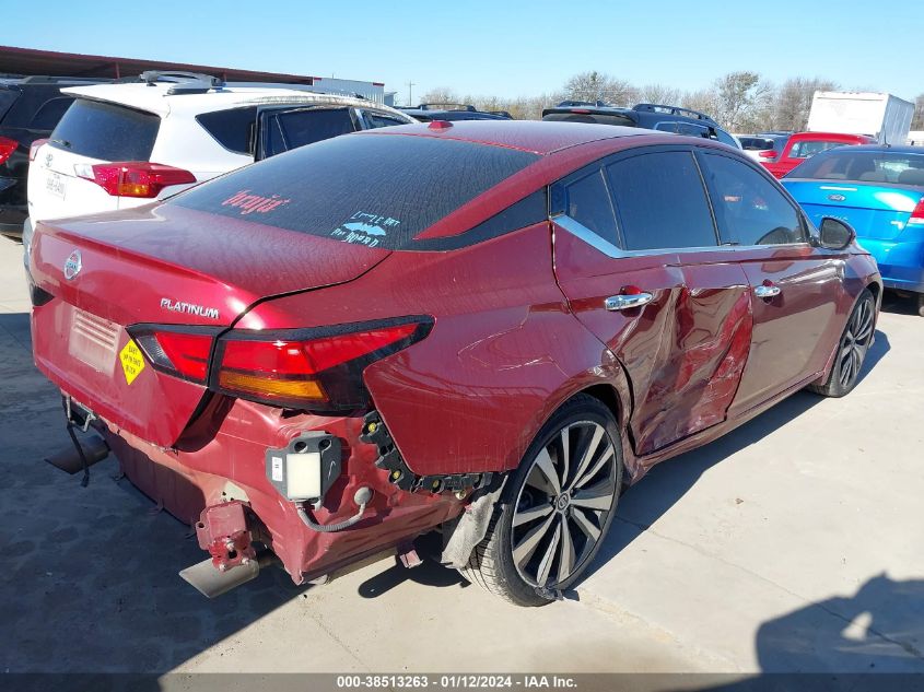 2019 NISSAN ALTIMA PLATINUM - 1N4BL4FV5KC109880