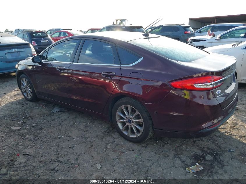 2017 FORD FUSION - 3FASP0H72HR402031