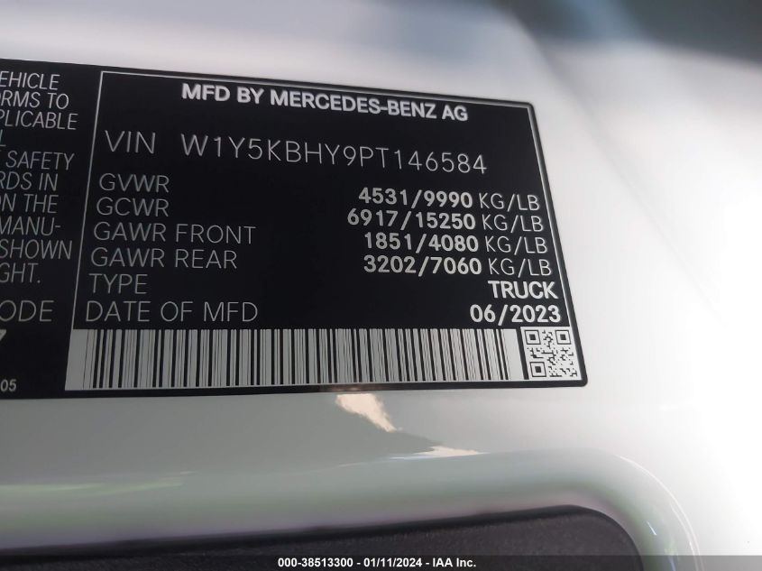 2023 MERCEDES-BENZ SPRINTER 3500 STANDARD ROOF 4-CYL DIESEL W1Y5KBHY9PT146584