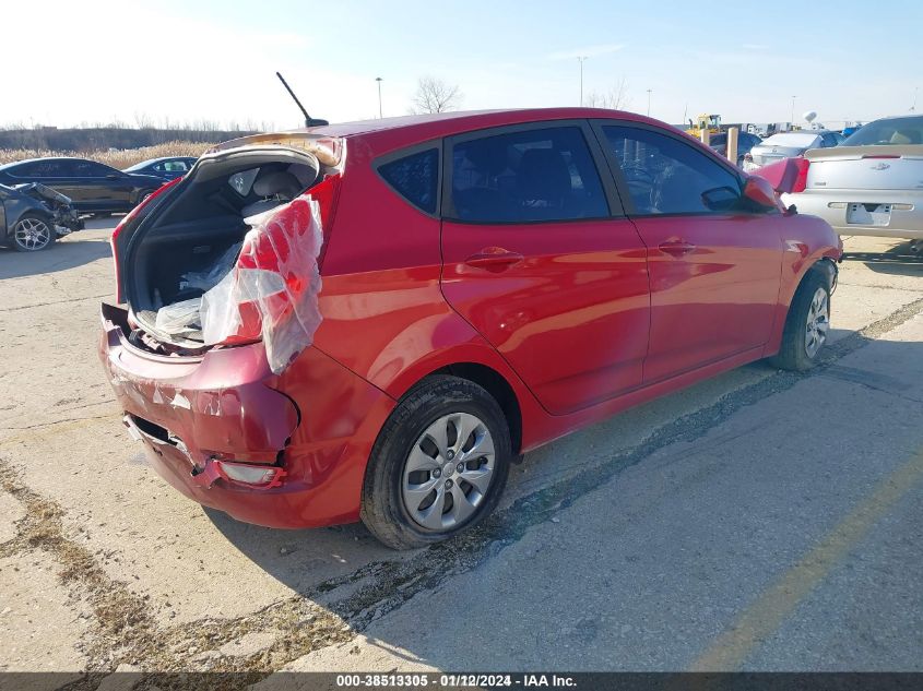 2016 HYUNDAI ACCENT SE KMHCT5AE0GU284577