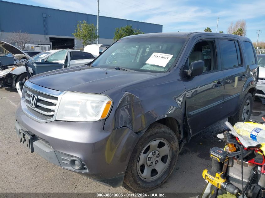 2015 HONDA PILOT LX - 5FNYF3H28FB017972