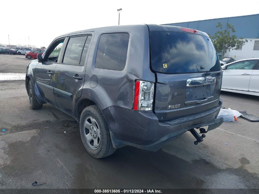 2015 HONDA PILOT LX - 5FNYF3H28FB017972