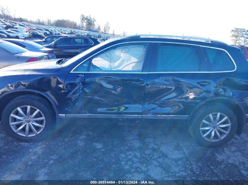 2017 VOLKSWAGEN TOUAREG V6 SPORT - WVGEF7BP3HD005314