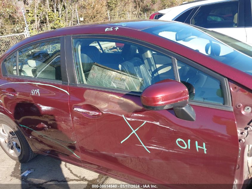 2014 HONDA CIVIC LX - 19XFB2F50EE237458
