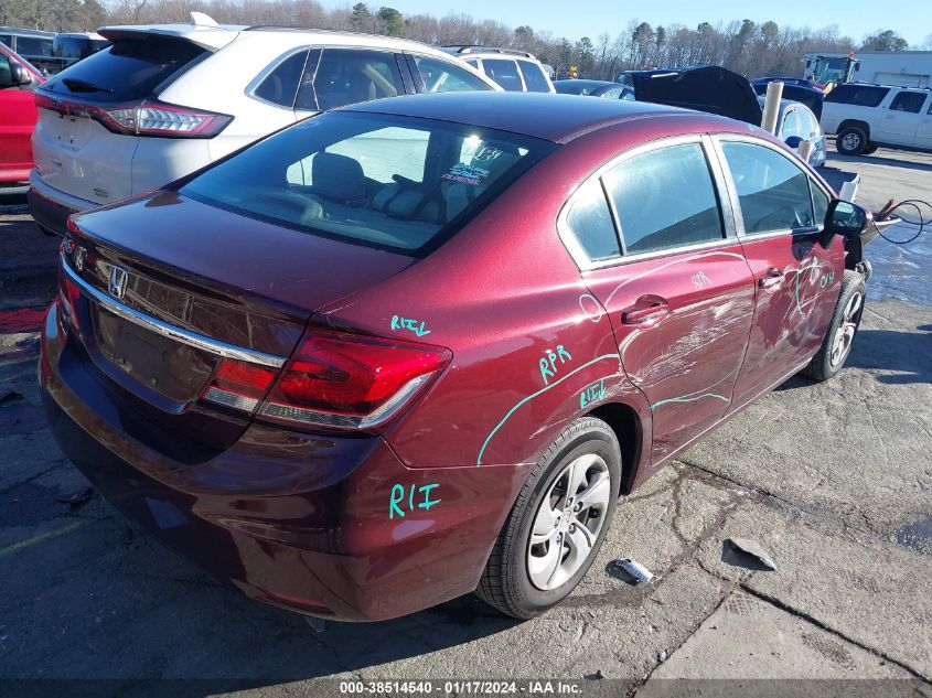 2014 HONDA CIVIC LX - 19XFB2F50EE237458