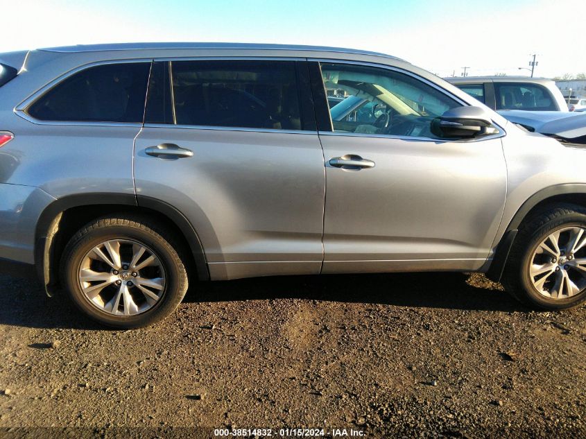 2015 TOYOTA HIGHLANDER XLE V6 - 5TDJKRFH8FS160178