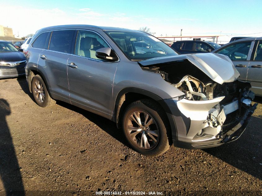 2015 TOYOTA HIGHLANDER XLE V6 - 5TDJKRFH8FS160178