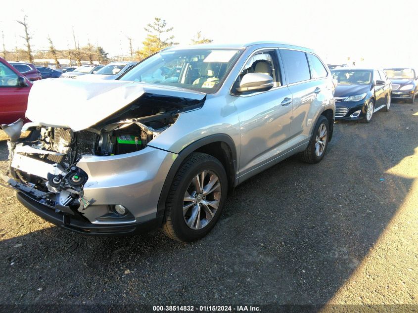 2015 TOYOTA HIGHLANDER XLE V6 - 5TDJKRFH8FS160178