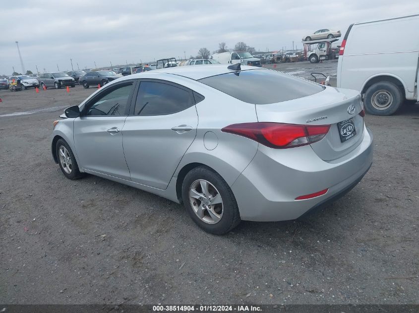 2015 HYUNDAI ELANTRA SE - 5NPDH4AE3FH650156