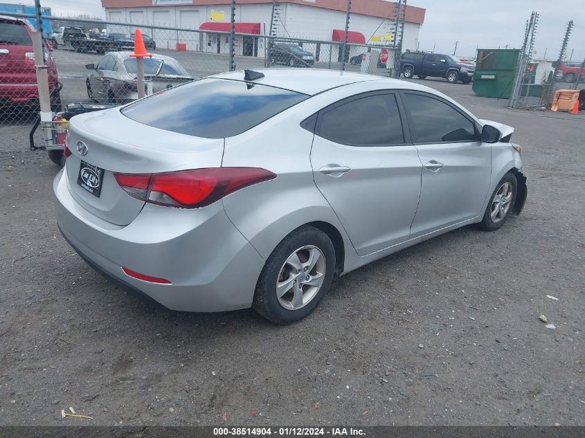 2015 HYUNDAI ELANTRA SE - 5NPDH4AE3FH650156