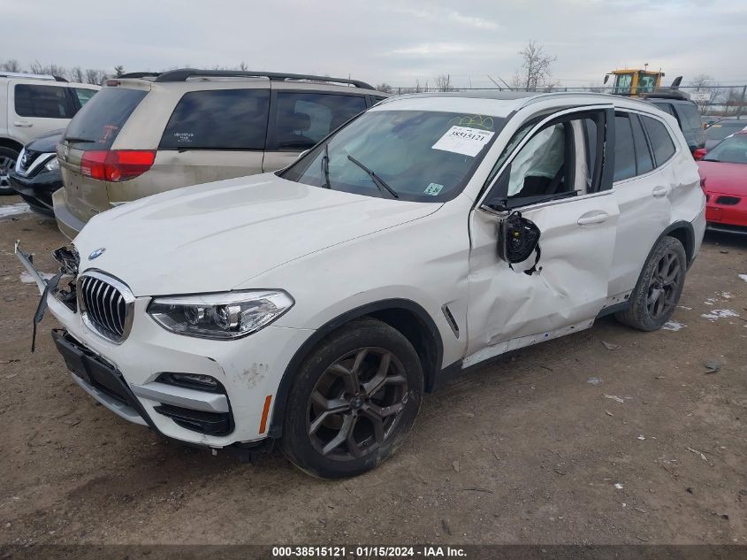2021 BMW X3 XDRIVE30I - 5UXTY5C01M9F29393